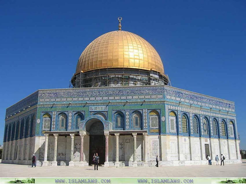 Masjid Al Aqsa, cupola della roccia Sfondo HD