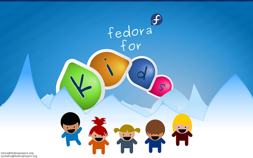 A für FedoraForKids, Kindererziehung HD-Hintergrundbild