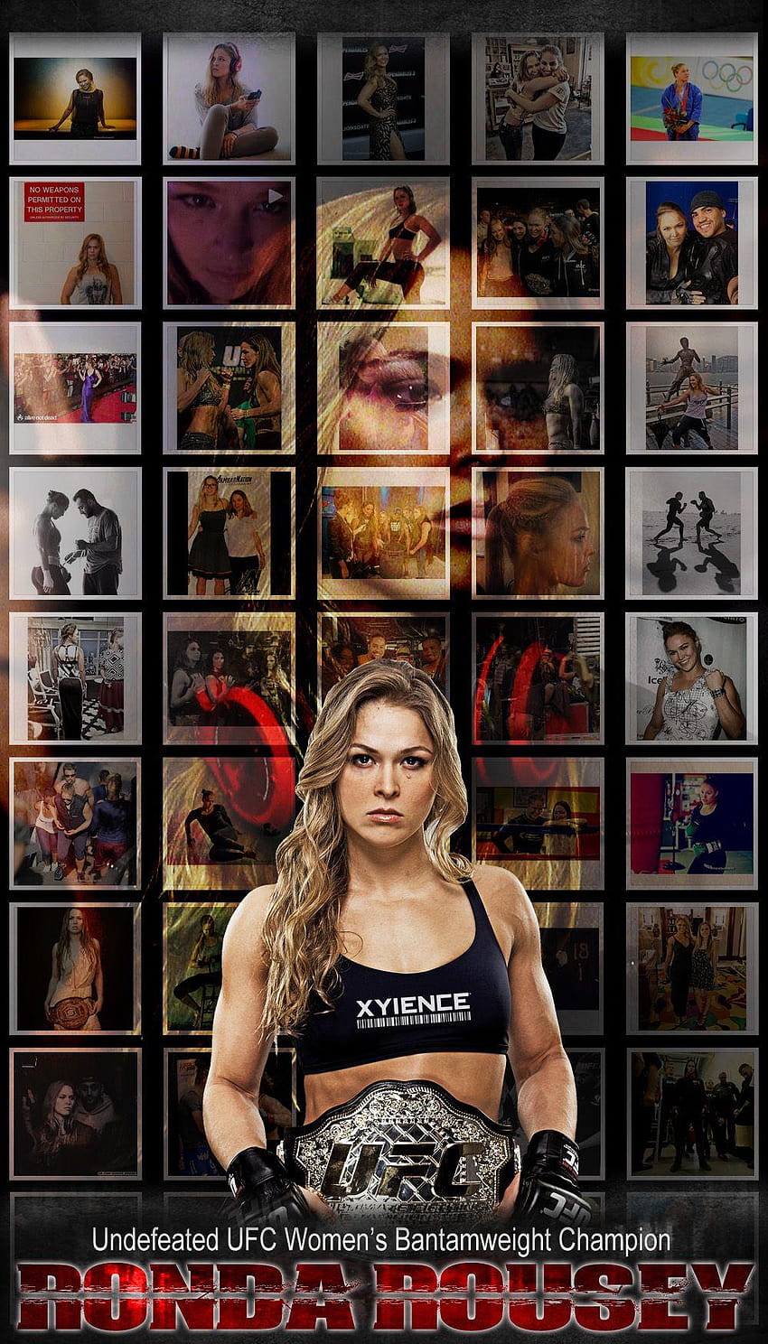 Ronda Rousey Mobile, ronda rousey 2017 HD phone wallpaper