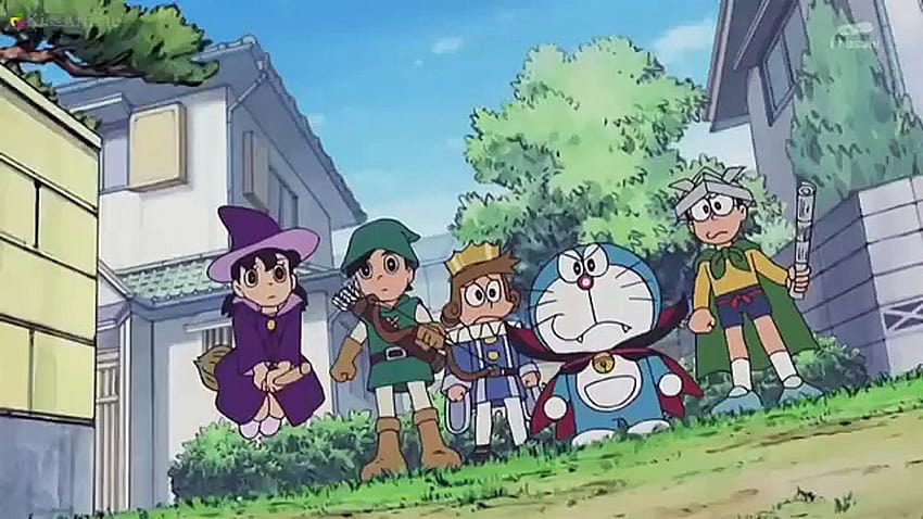 Doraemon Engsub) Епизод 336 Какъв ден е Хелоуин? & Лъжица за вземане на проби HD тапет
