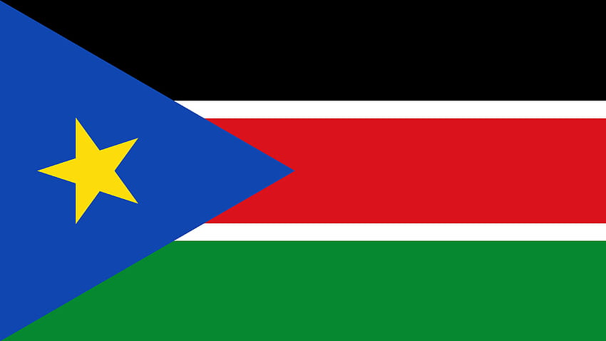 Bandera de Sudán del Sur U fondo de pantalla