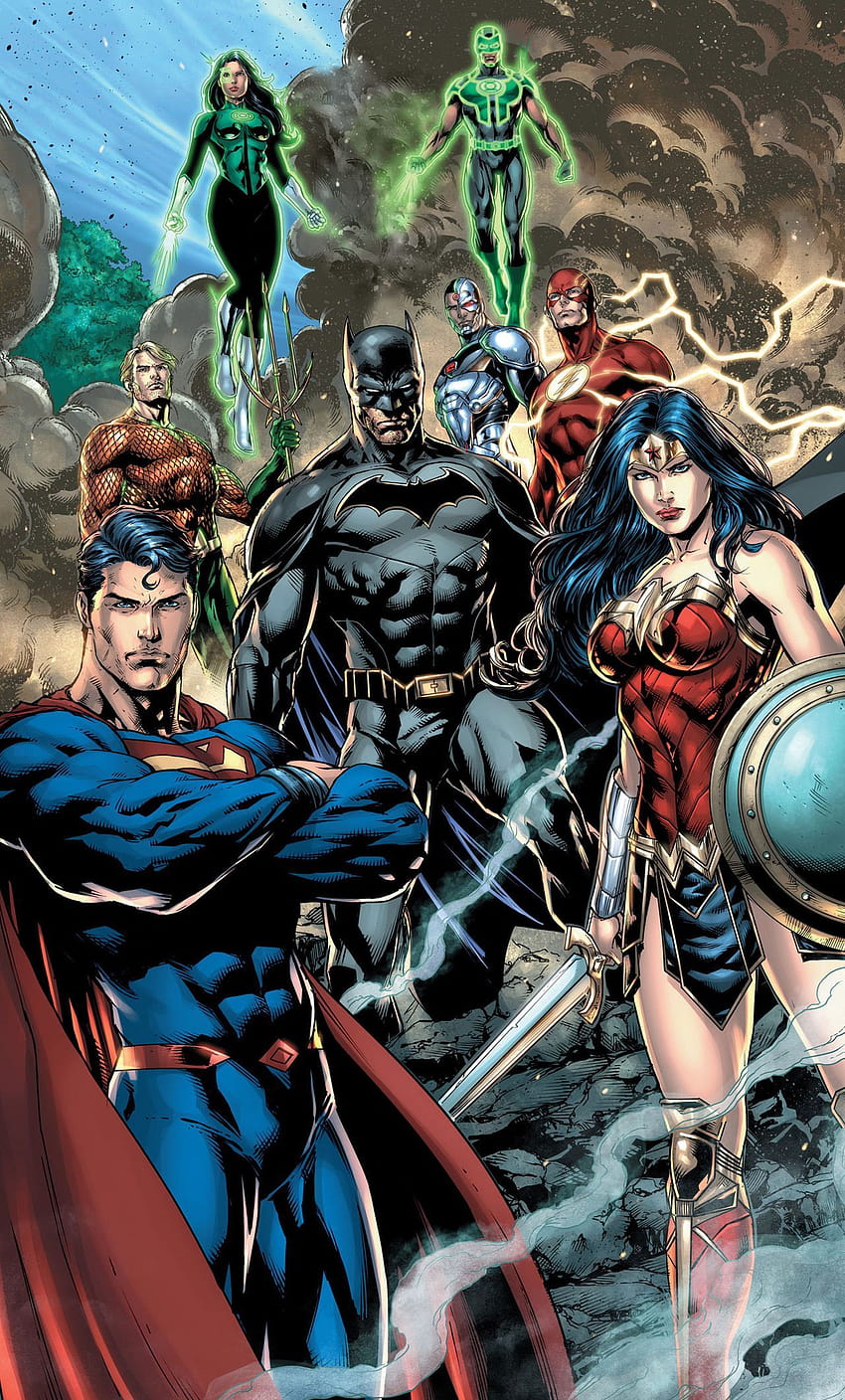 Justice League Dc Comic Art Iphone 6, Justice League Android Tapeta na telefon HD