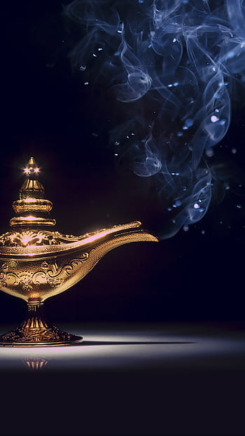 Fotos de Imagen Mágica Misteriosa Lámpara Aladdin Sobre Fondo Negro Lámpara  Deseos - Imagen de © tomert #206053130