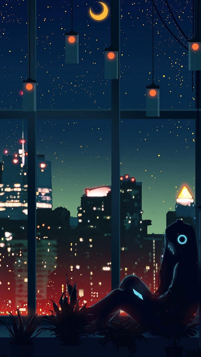 Anime Backgrounds City, night city anime HD phone wallpaper | Pxfuel