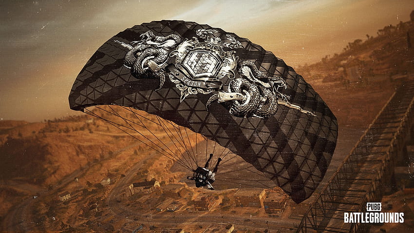 PUBG: CAMPOS DE BATALLA, paracaídas pubg fondo de pantalla