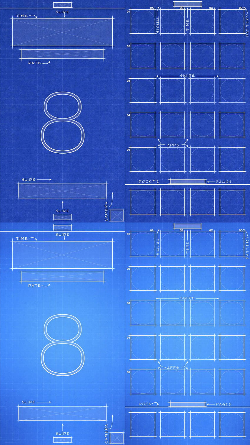 Iphone 設計図グループ、設計図 HD電話の壁紙