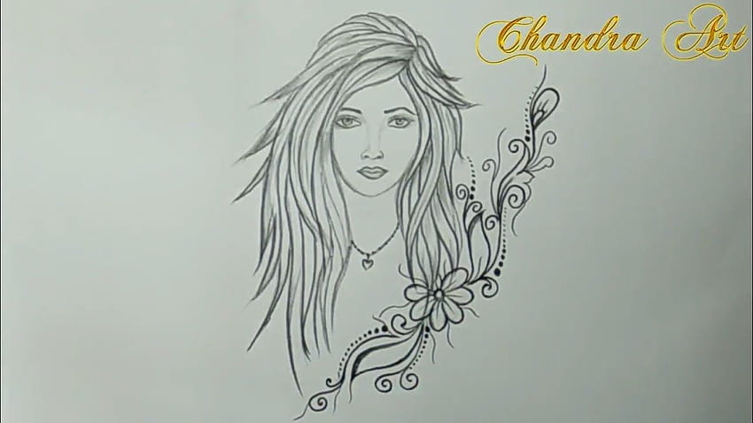 2 Inspiration Easy Beautiful Girl Pencil Drawing HD wallpaper | Pxfuel