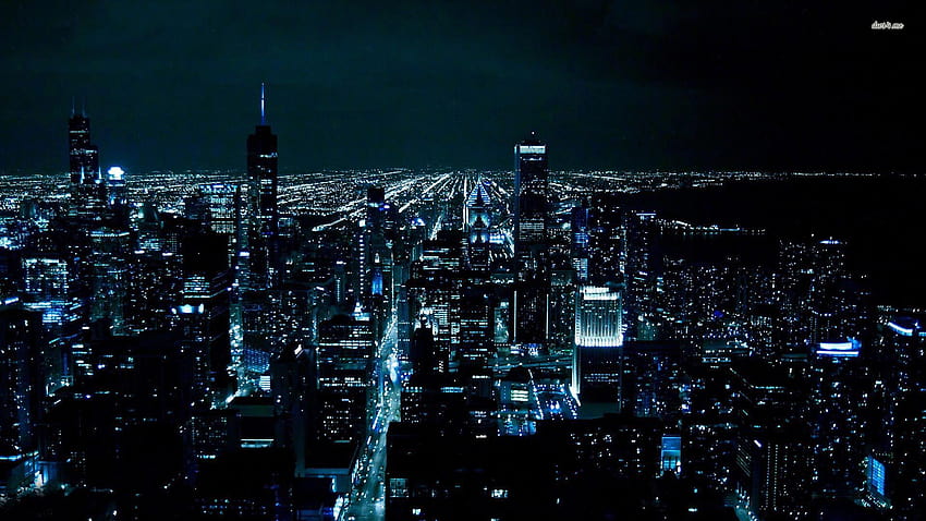 Chicago at night, chicago night cityscape HD wallpaper | Pxfuel