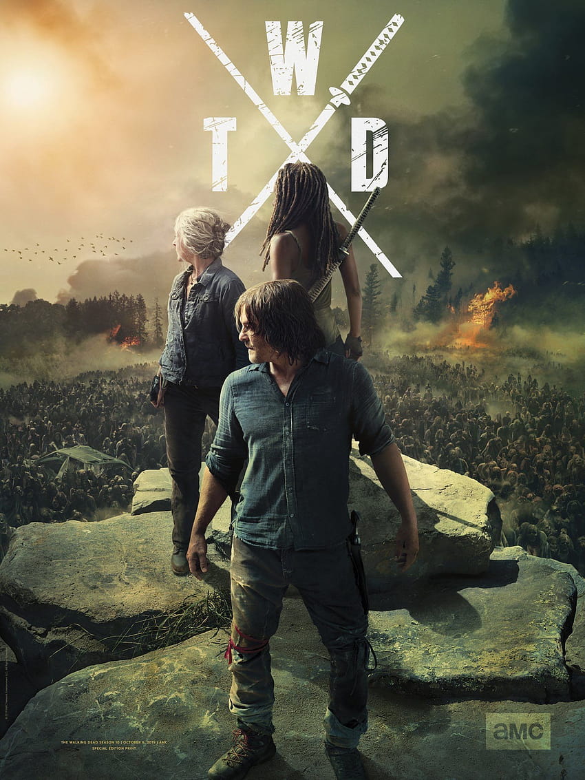 Affiche Walking Dead saison 10, The Walking Dead saison 11 Fond d'écran de téléphone HD