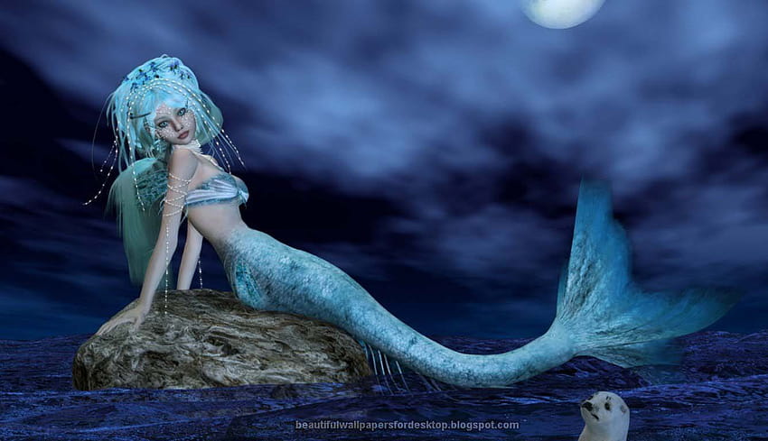 4 Beautiful Mermaid, baby mermaid HD wallpaper