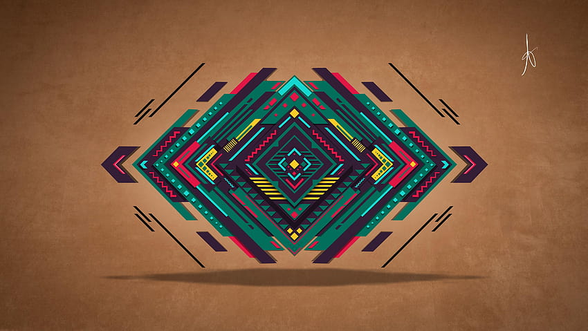 5 Days of Awesome : Seni geometris dan simetris Wallpaper HD
