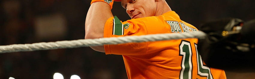 John Cena In Orange T Shirt, john cena wwe HD wallpaper