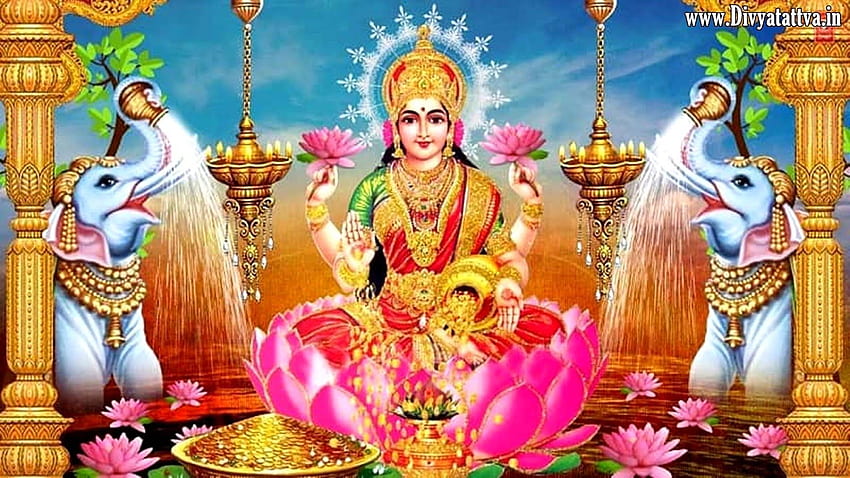 Divyatattva โหราศาสตร์ ดูดวง กายสิทธิ์ ไพ่ทาโรต์ โยคะ Tantra Occult Videos : Goddess Luxmi Laxmi พื้นหลังของ Goddess Of Wealth, lord lakshmi devi วอลล์เปเปอร์ HD
