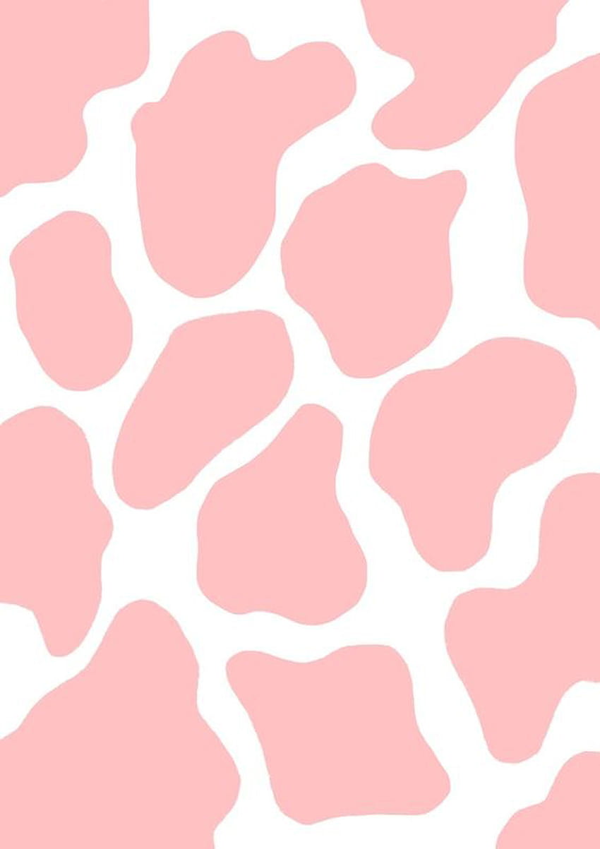 Strawberry Cow Pattern by patternbabies aesthetic cow pink HD phone  wallpaper  Pxfuel