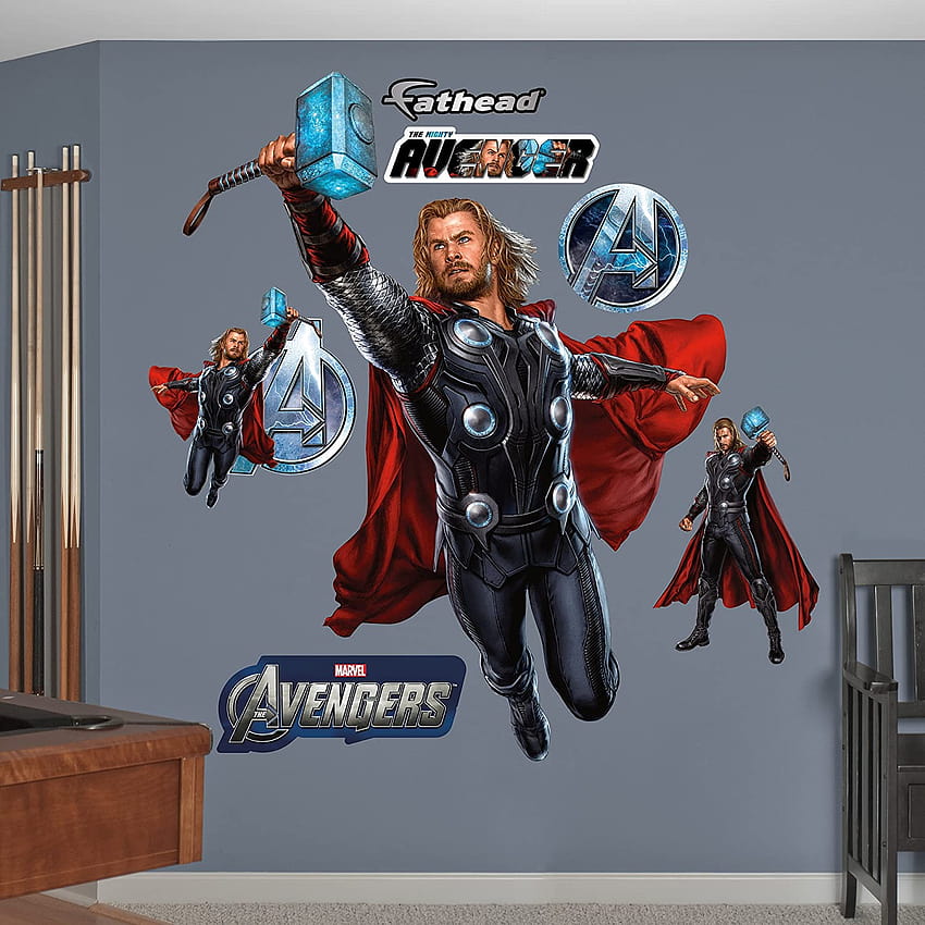 FATHEAD Thor: The Mighty Avenger Graphic Wall Décor: Amazon.ca: Home ...