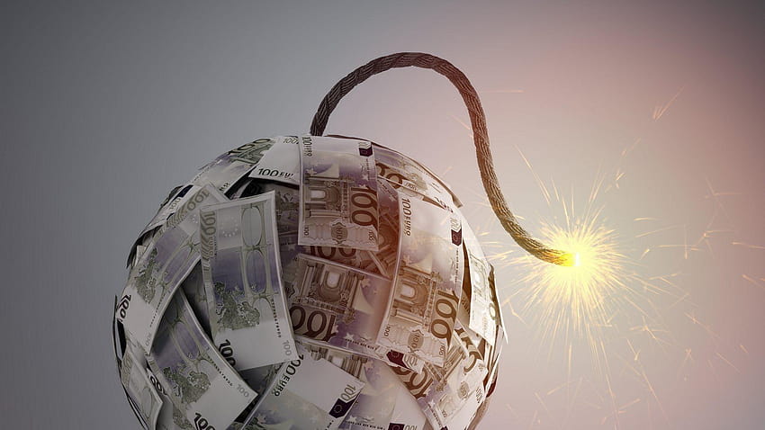 световна икономика експлозивни банкноти хартия HD тапет