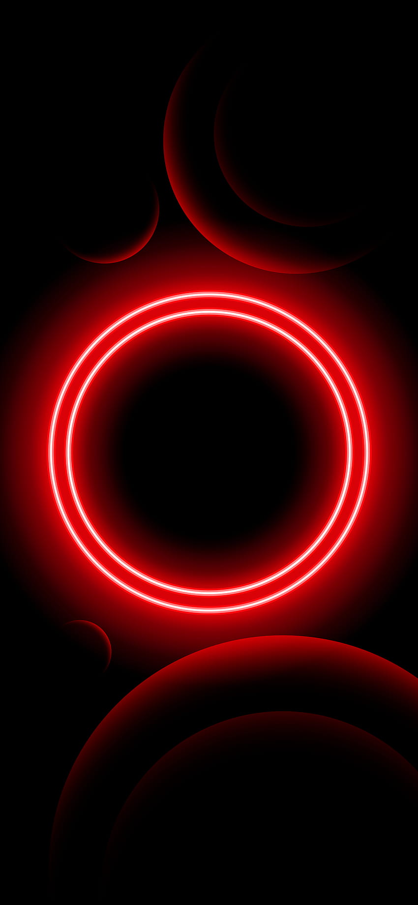 Amoled, OLED, Licht, Leuchtreklame, Rot, Hintergründe, Neon-Amoled HD-Handy-Hintergrundbild