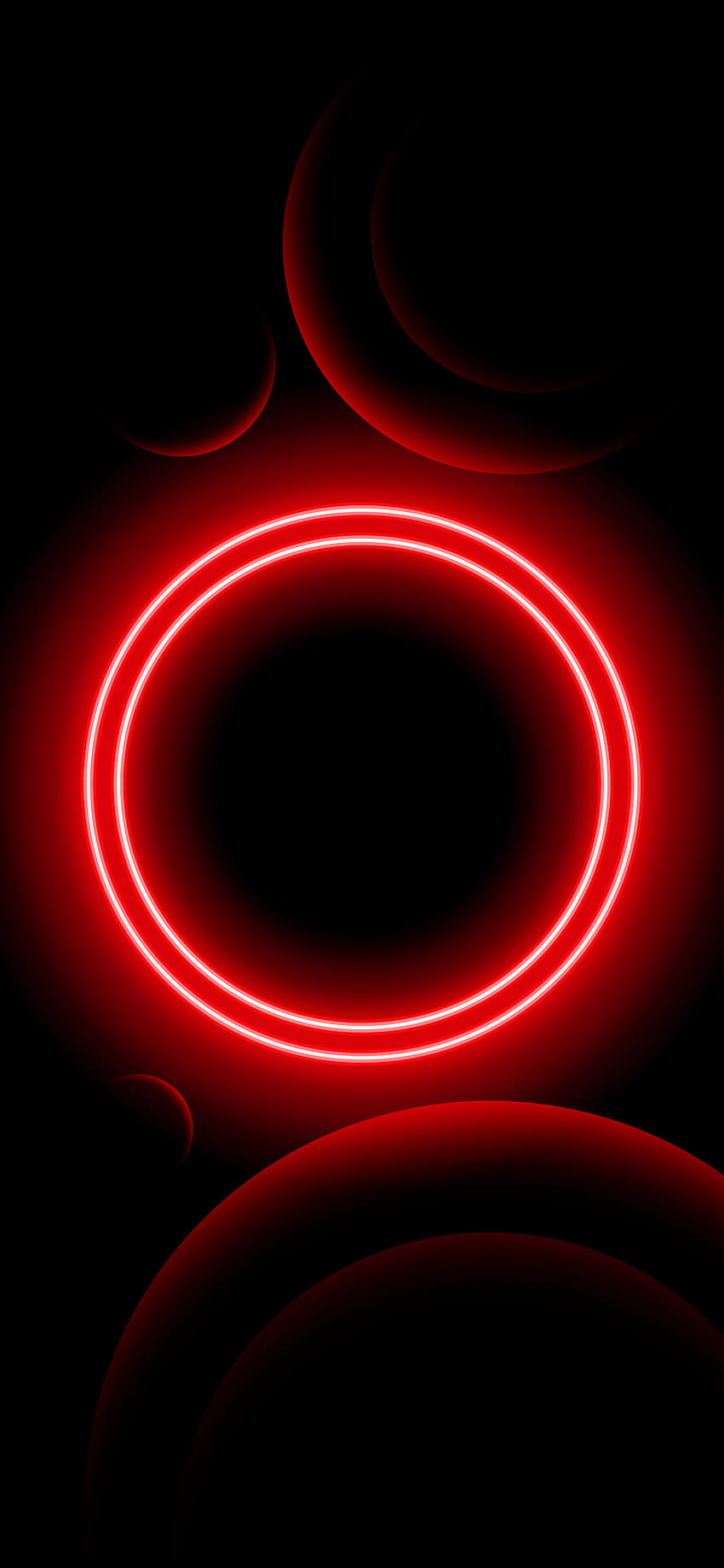 Amoled, OLED, luz, letrero de neón, rojo, s, neón amoled fondo de pantalla del teléfono