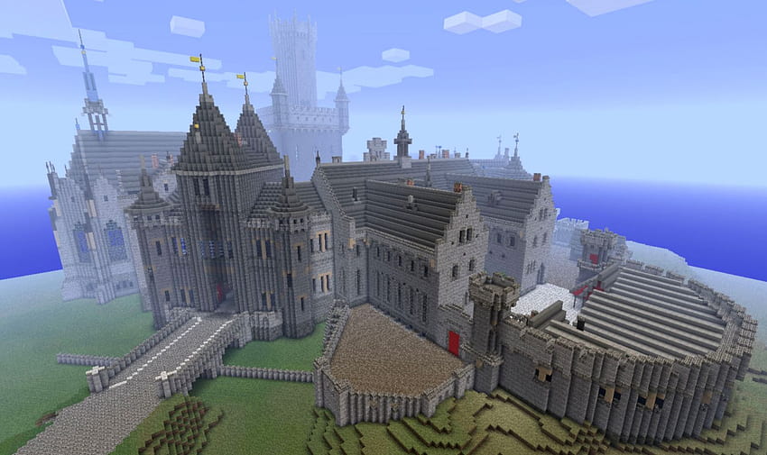 Minecraft の城の設計図、 高画質の壁紙