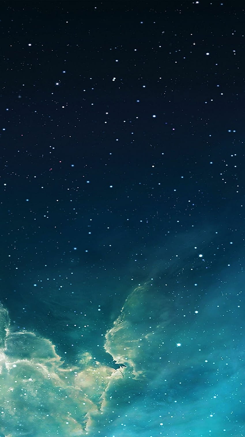 1 galaxy blue 7 starry star sky iphone 6 plus, nocne niebo mobilne Tapeta na telefon HD