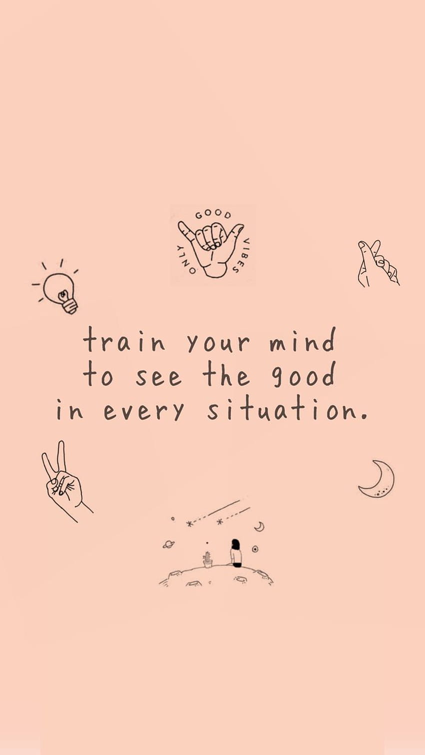 Iphone, positive mental quotes aesthetic HD phone wallpaper