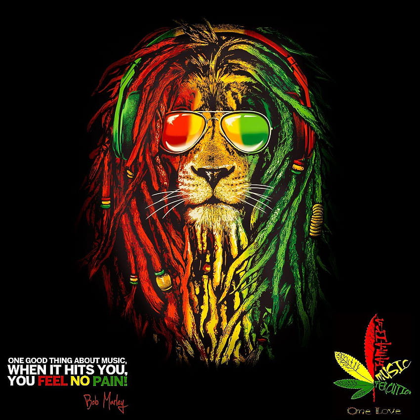 Rasta Lion” FunkyBah, Bob Marley Lion Tapeta na telefon HD