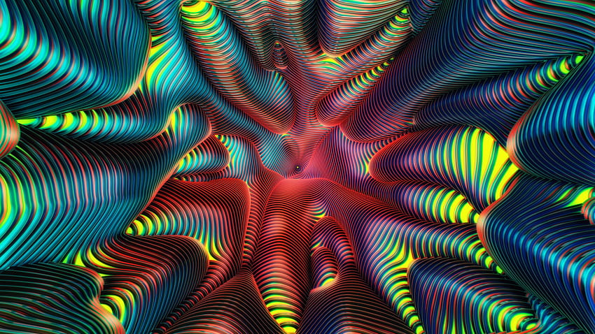abstract, Wormhole, spiral, OS HD wallpaper