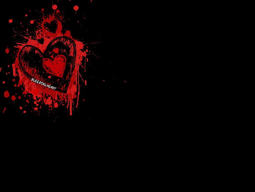 หัวใจเปื้อนเลือดยอดนิยมสำหรับ Pinterest หัวใจที่มีเลือดออก วอลล์เปเปอร์ HD