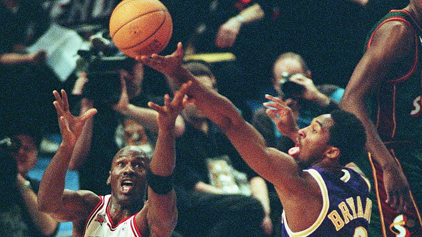 Wie Kobe Bryants Vermächtnis Gestalt annahm, als er Michael Jordan, mj und kobe pushte HD-Hintergrundbild