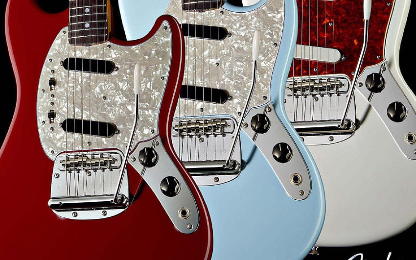Fender Mustang, guitarras fender fondo de pantalla