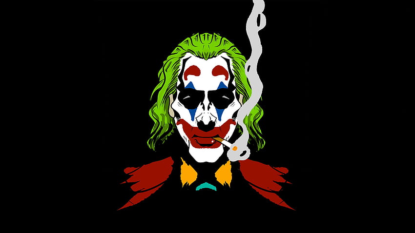 Joker fumando, minimalista y s, joker amoled fondo de pantalla