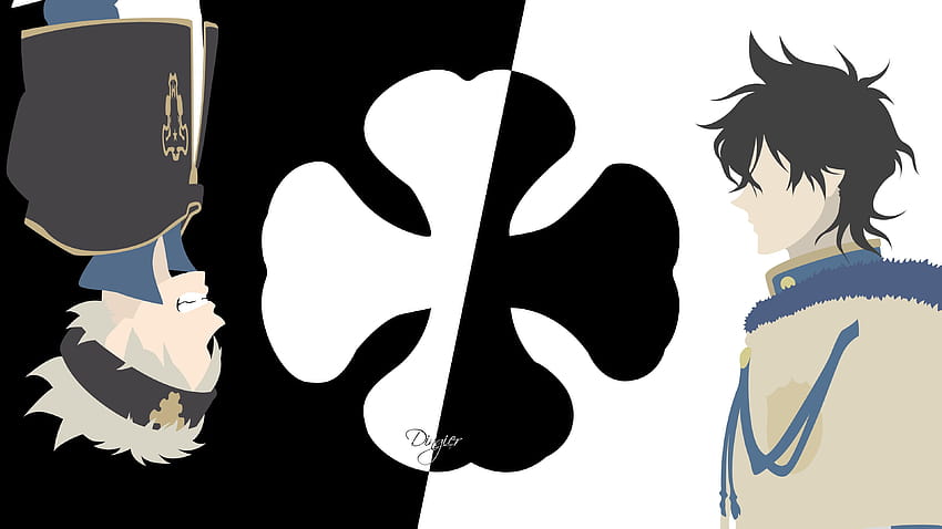 Anime Black Clover Asta, semanggi hitam pc estetika Wallpaper HD
