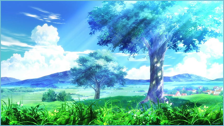 Cool Anime Trees Art Fotografi Alam, Pemandangan, arbres esthétiques anime Fond d'écran HD