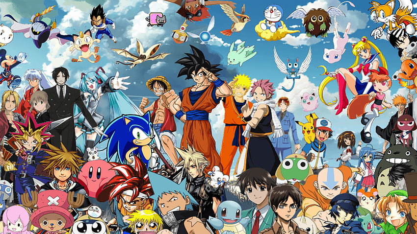 All Anime Crossover, shonen anime ps4 HD wallpaper