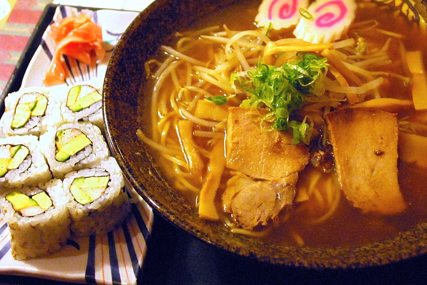 food japanese sushi noodles restaurant ramen bowl 2082x1388 HD wallpaper