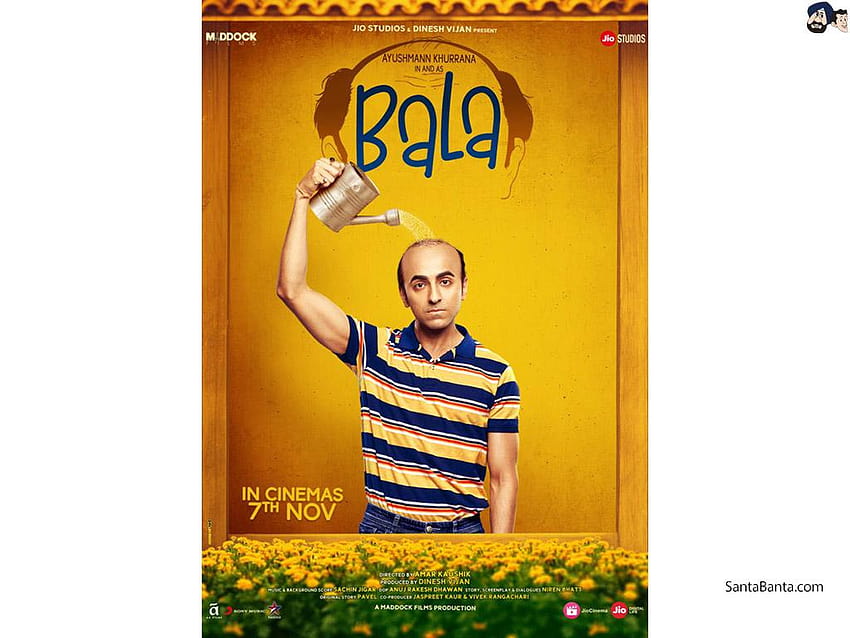 Bala Hindi Movie com legendas em inglês, filme bop 2019 papel de parede HD