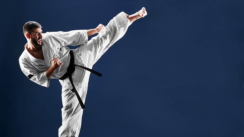karate kick HD wallpaper