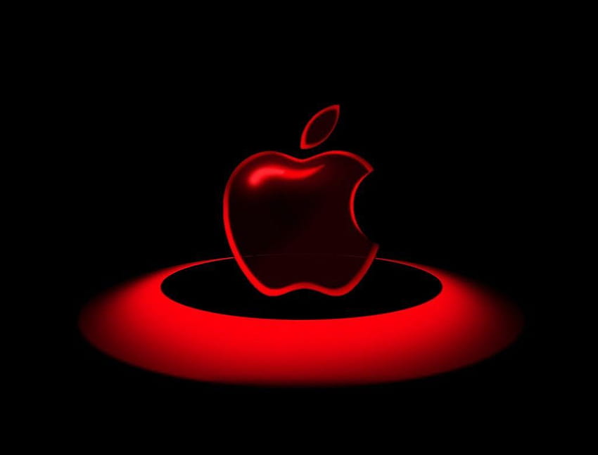 Red Apple Logo, apple logo halloween HD wallpaper | Pxfuel