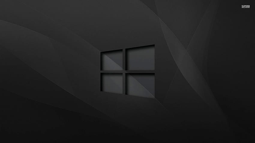 Nero Windows 10, Windows 10 scuro Sfondo HD