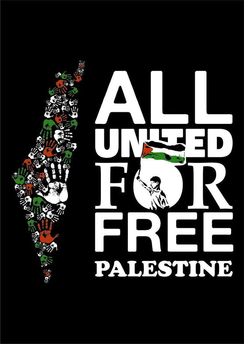 ali13에 의해 팔레스타인을 위해 연합, 가자 지구를 구한 팔레스타인 HD 전화 배경 화면