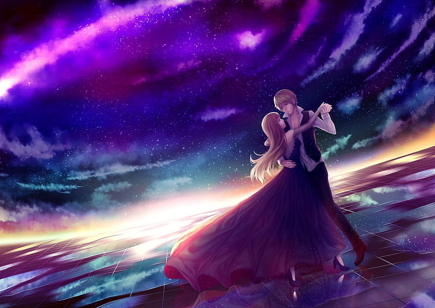 1 Romance Anime Boy And Girl, partner dance Wallpaper HD