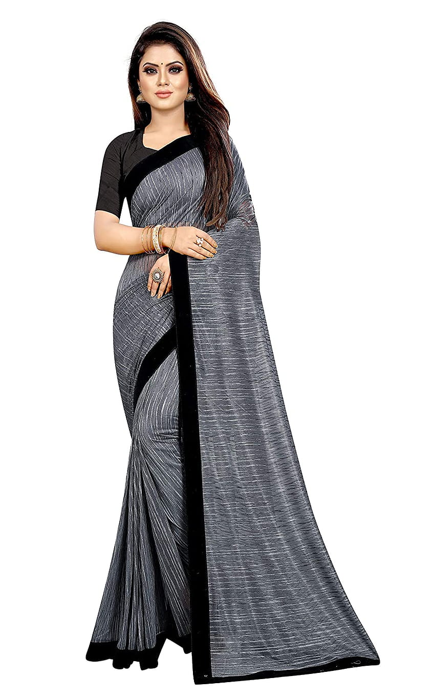 Buy BANSI TEX Women's Silk Saree With Blouse Piece, womens saree HD phone wallpaper