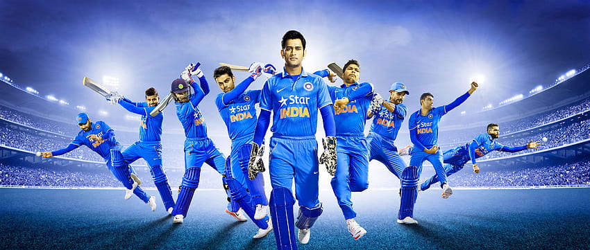 de jugadores del equipo indio de cricket para el mundo [3135x1332] para su, móvil y tableta, jugador de cricket fondo de pantalla