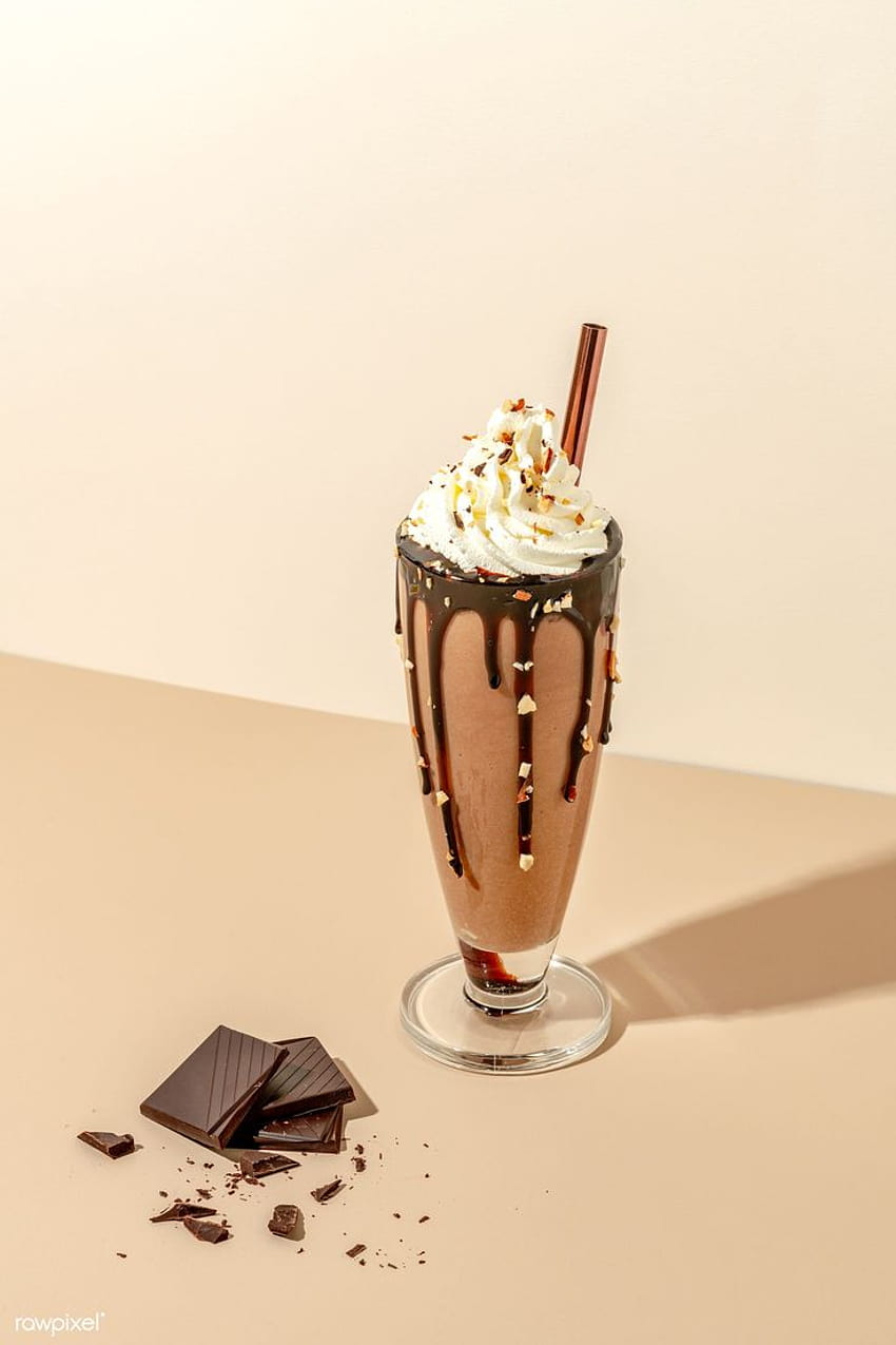 premium of Chocolate milkshake studio shot by Jira about milkshake, chocolate, chocolate shakes, chocolate drink, and wall chocolate 2280498 HD phone wallpaper