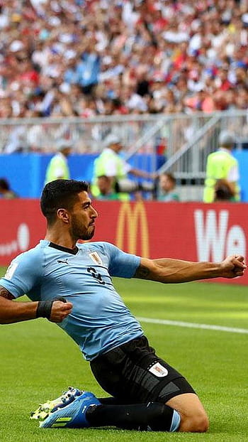 Download Uruguay Luis Suárez Blue Jersey Wallpaper