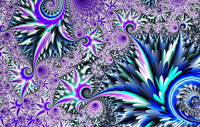 invierno, abstracción, representación, fantasía, fractales, patrón helado, sección абстракции, fractales invierno fondo de pantalla