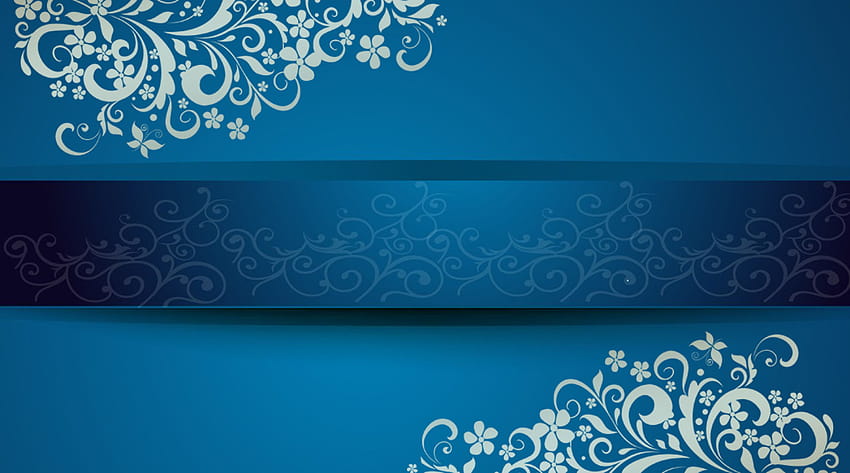 화려한 파란색 배경 명함 크리에이티브 프론트, 방문 카드 HD 월페이퍼