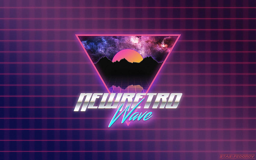 New Retro Wave, Synthwave, Neon, 1980s, Texture, Illustration, synthwave and retrowave HD wallpaper