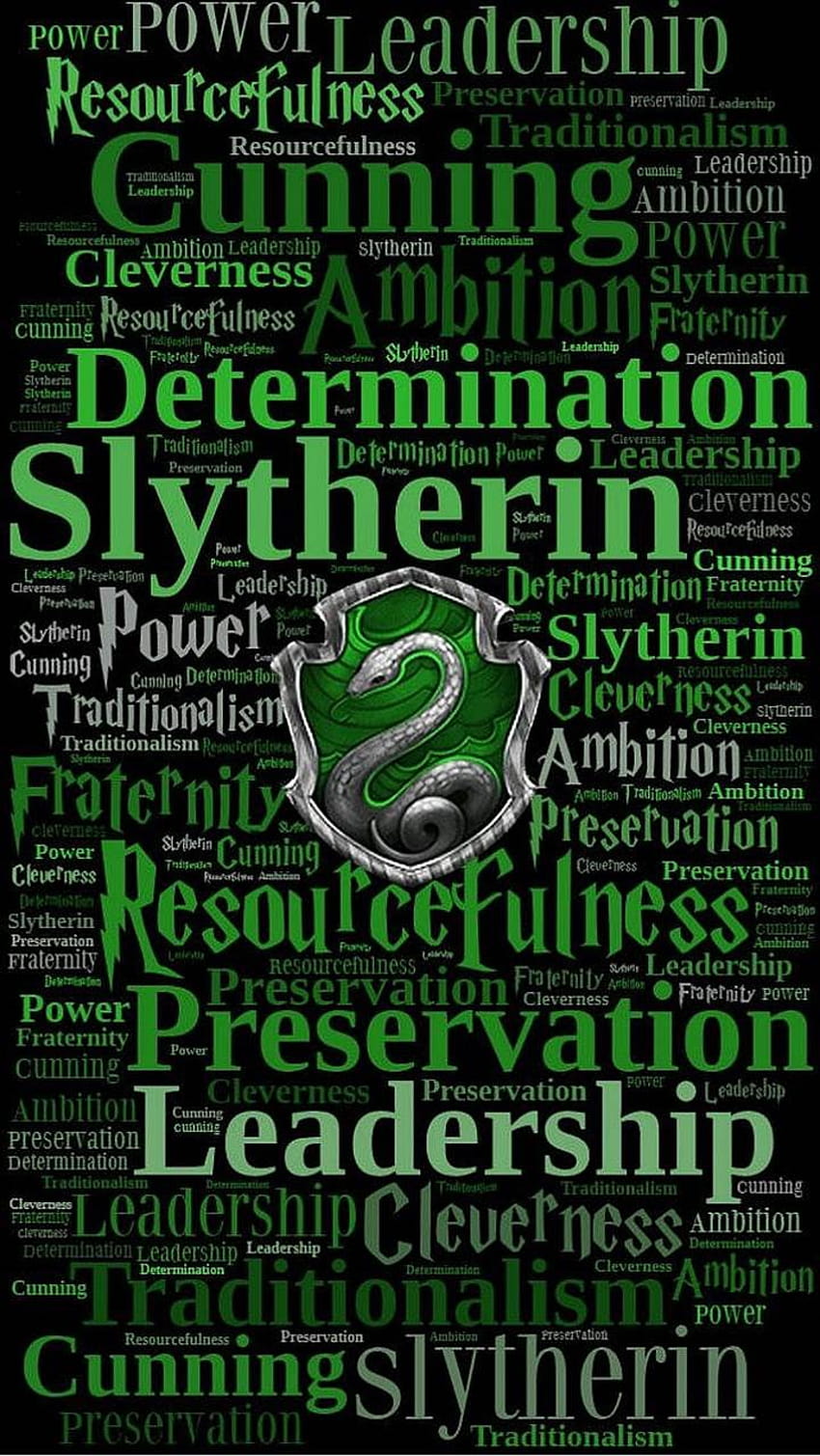 Slytherin autorstwa K_a_r_m_a_, harry potter slytherin Tapeta na telefon HD