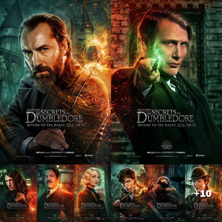 Character Posters Added for 'Fantastic Beasts: The Secrets of Dumbledore', fantastic beasts the secrets of dumbledore 2022 HD phone wallpaper